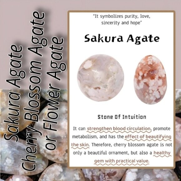 Learn About Sakura, Cherry Blossom or Flower Agate 💕🌸 - Picture 1 of 16
